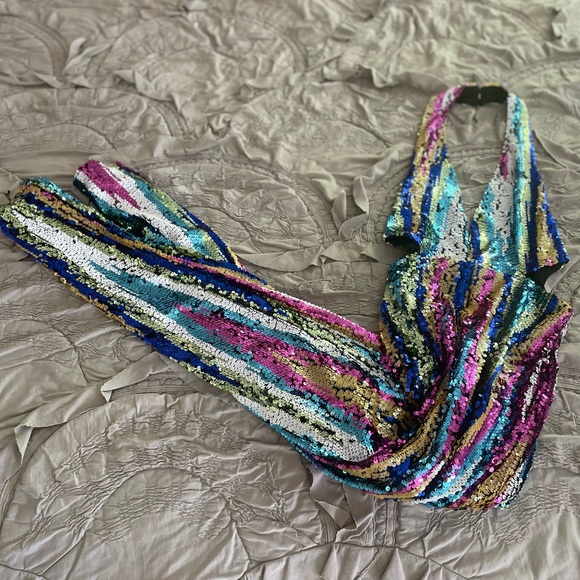 Nasty Gal Multicolor Sequin Jumpsuit - Picture 3 of 5